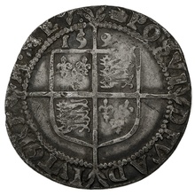 1590-2 Elizabeth I Silver Sixpence mm Hand