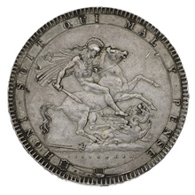 1819 LIX George III Silver Milled Crown