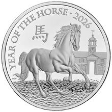2026 Royal Mint 1oz Year of the Horse Proof Silver Coin Boxed