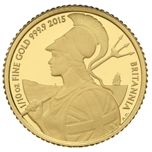 2015 Proof 1/10oz Gold Britannia Coin