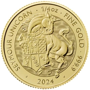 2024 Seymour Unicorn Gold Coin Tudor Beasts 1/4oz