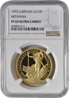 1993 Proof Gold Britannia Coin 1oz NGC PF69