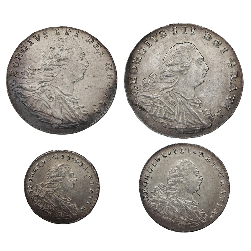 1800 Silver Maundy Money Coin Set George III