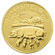 2019 Year of the Pig Gold Coin 1oz Royal Mint Lunar Series