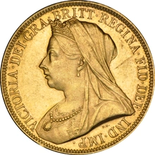 1893 £2 Coin Gold Double Sovereign Victoria Veiled Head NGC MS61