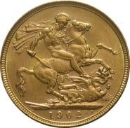 1902 Gold Sovereign Coin Edward VII Perth