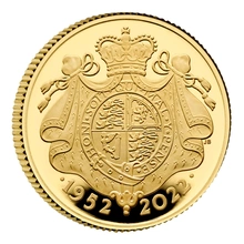 2022 1/4 oz The Platinum Jubilee of Her Majesty The Queen  Gold Proof Coin Boxed