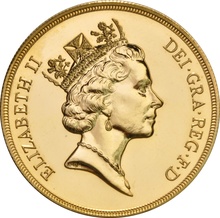 1991 Gold £5 Coin Brilliant Uncirculated Boxed