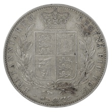 1845 Queen Victoria Silver Halfcrown CGS25