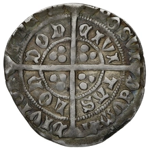1467-1468 Silver Groat Fourpence Coin Edward IV Light Coinage London Mint