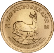2018 1/10oz Krugerrand Gold Coin