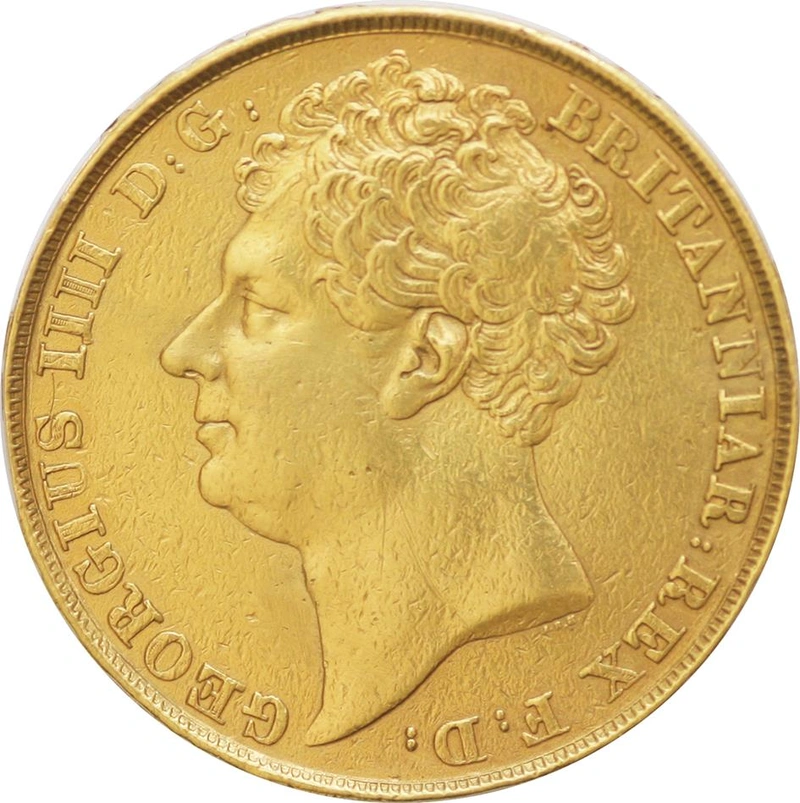 1823 £2 Coin Gold Double Sovereign George IV Near Extra Fine