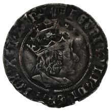 1509-1526 Silver Groat Fourpence Coin Henry VIII Hammered mm Portucullis