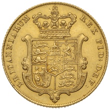 1826 Gold Sovereign Coin George IV Bare Head