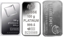 Second Hand Platinum 100g Bar