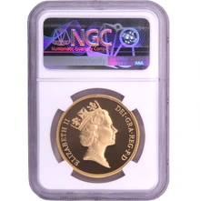 1996 Proof Gold £5 Coin Quintuple Sovereign NGC PF70
