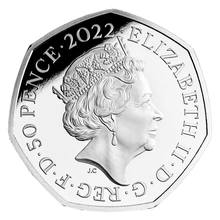 2022 Proof 50p Silver Coin Kanga and Roo Boxed
