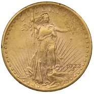 1922 $20 Gold Coin Double Eagle St Gaudens Head Philadelphia