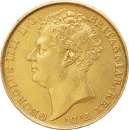 1823 £2 Coin Gold Double Sovereign George IV Near Extra Fine