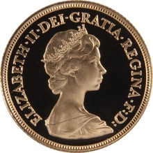 1980 Proof Gold Sovereign Coin Elizabeth II Decimal Head