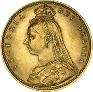1892 Gold Half Sovereign Queen Victoria Jubilee Head Shield Back NGC MS61