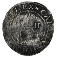 1638-1642 Charles I Silver Half Groat Twopence Aberystwyth Mint