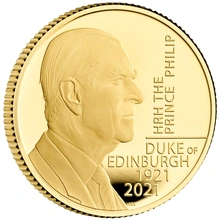 2021 1/4oz Prince Philip Duke of Edinburgh Gold Proof Coin Boxed