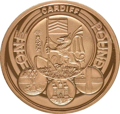 2011 Proof Gold £1 Pound Coin Cardiff
