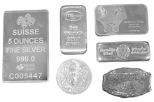 Grade B 5oz Silver Bar / Round