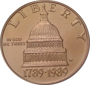 1989 Bicentennial of the Congress - American Gold Commemorative $5