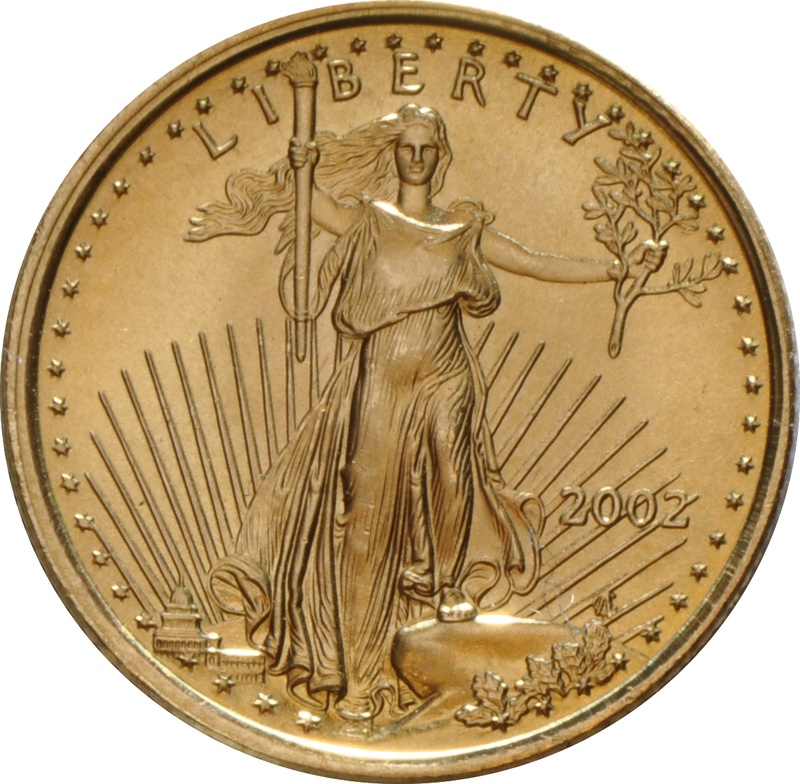 2002 1/10oz American Eagle Gold Coin