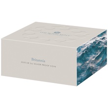2025 Britannia 2oz Silver Proof Coin Boxed