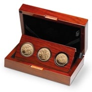 2014 Proof Gold Sovereign Premium 3 Coin Set Boxed