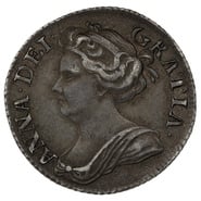 1711 Silver Sixpence Coin Queen Anne 