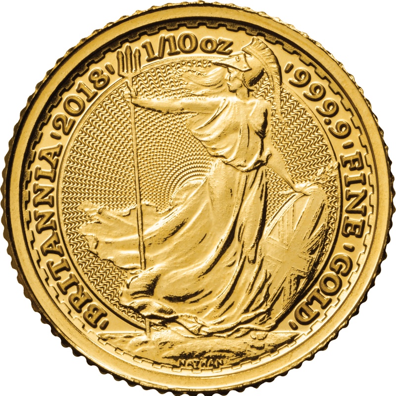 2018 1/10oz Gold Britannia Coin