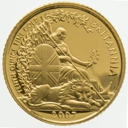 2007 Proof 1/10oz Gold Britannia Coin