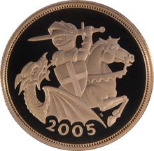2005 Gold Sovereign - Elizabeth II Fourth Head Proof