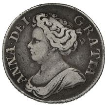 1712 Queen Anne Silver Shilling
