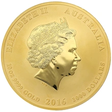 2016 Year of the Monkey Gold Coin 10oz Perth Mint Australian Lunar Series