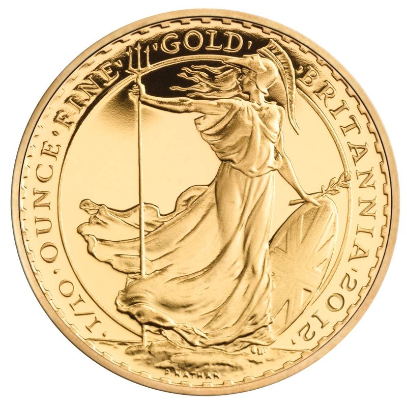 2012 1/10oz Gold Britannia Coin