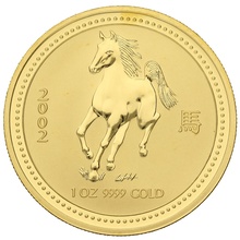 2002 Year of the Horse Gold Coin 1oz Perth Mint Australian Lunar Series
