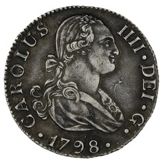 1798 Carolus IV Silver 2 Reales