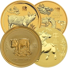 2oz Perth Mint Gold Lunar Coins