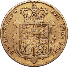 1828 George IV Half Sovereign