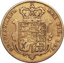 1828 Gold Half Sovereign George IV