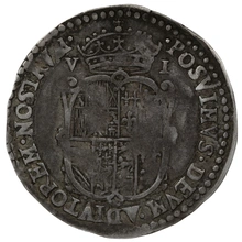 1554 Silver Sixpence Coin Phillip & Mary