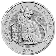 2025 Queen's Panther - Tudor Beasts 1oz Platinum Coin