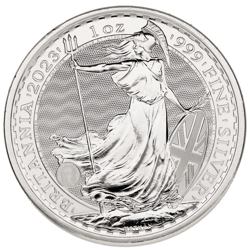 2023 1oz Silver Britannia Coin Queen Elizabeth II