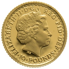 2007 Tenth Ounce Proof Britannia Gold Coin