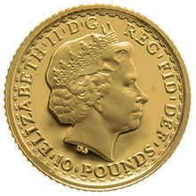 2007 Proof 1/10oz Gold Britannia Coin